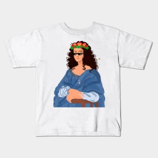 Kathygrippi Mona Lisa Kids T-Shirt